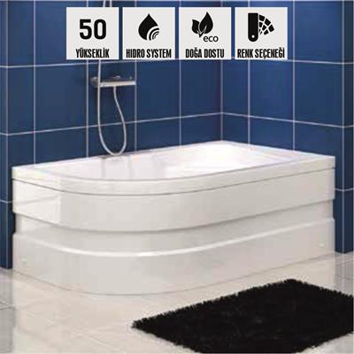 SHOWER ANTERES Asimetrik Oturmalı Küvet
