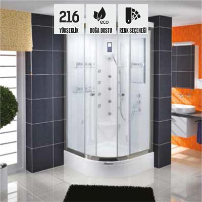 SHOWER AQUA Tekne Üzeri Oval Tekne Üzeri Kompakt Sistem