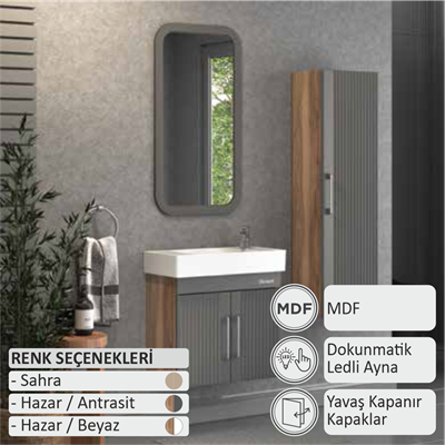 SHOWER AREA Banyo Dolabı 60 Cm (Boy Dolabı Dahil Değildir.)