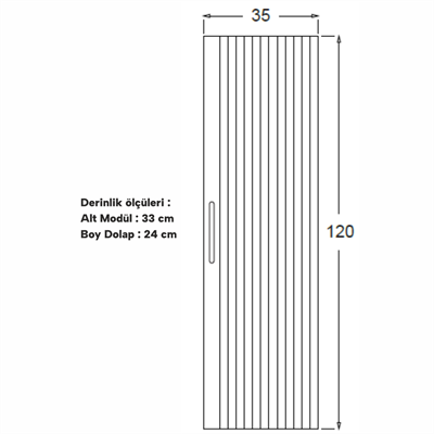SHOWER AREA Boy Dolabı 