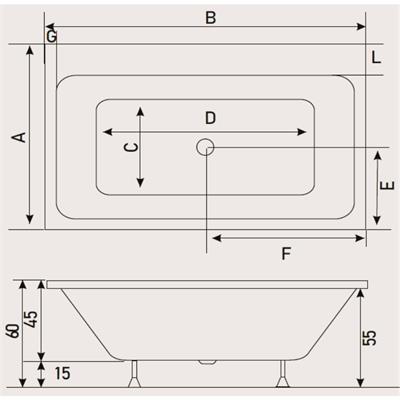SHOWER ARES Özel Küvet Düz