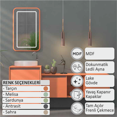 SHOWER ART Banyo Dolabı 120 Cm (Boy Dolabı Dahil Değildir.)