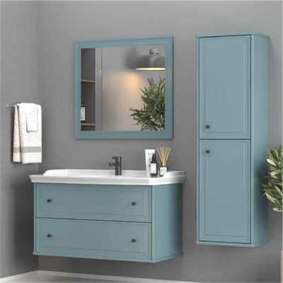 SHOWER ART DECO Banyo Dolabı 100 Cm (Boy Dolabı Dahil Değildir.)