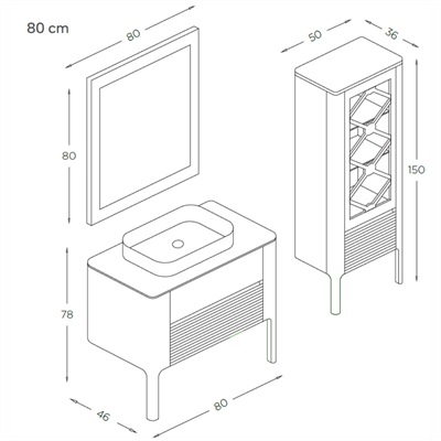 SHOWER ASYA Boy Dolabı