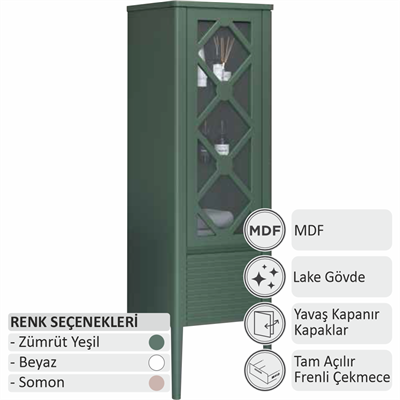 SHOWER ASYA Boy Dolabı