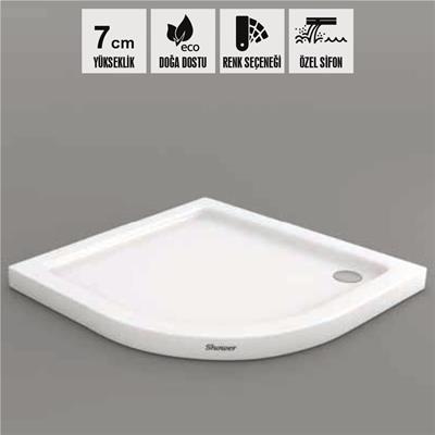 SHOWER Baffin Oval Duş Teknesi, Flat