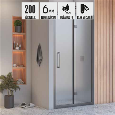 SHOWER BOLD İki Duvar Arası 1 Sabit 1 Çalışır Kabin