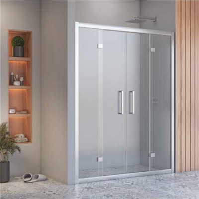 SHOWER BOLD İki Duvar Arası 2 Sabit 2 Çalışır, Kabin