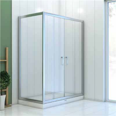 SHOWER BOSS 2 Sabit 2 Çalışır Dikdörtgen, Yan Panelli, Tekne Üzeri Kabin