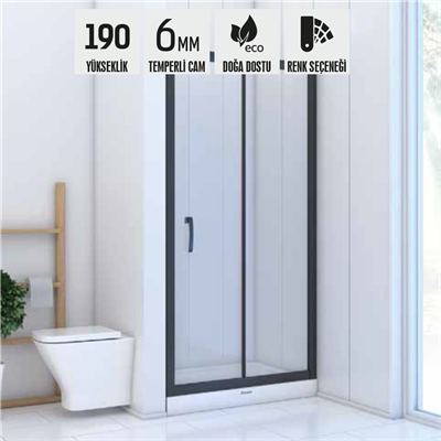 SHOWER BOSS İki Duvar Arası 1 Sabit 1 Çalışır Tekne Üzeri Kabin