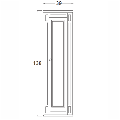 SHOWER CRISTAL Boy Dolabı 