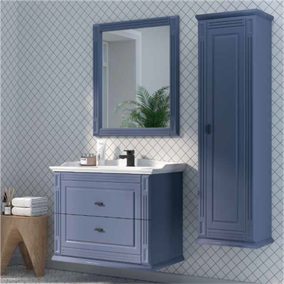 SHOWER CRISTAL Çekmeceli, Banyo Dolabı 80 Cm (Boy Dolabı Dahil Değildir.)