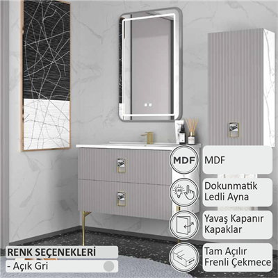 SHOWER DORA Banyo Dolabı 85 Cm (Boy Dolabı Dahil Değildir.)