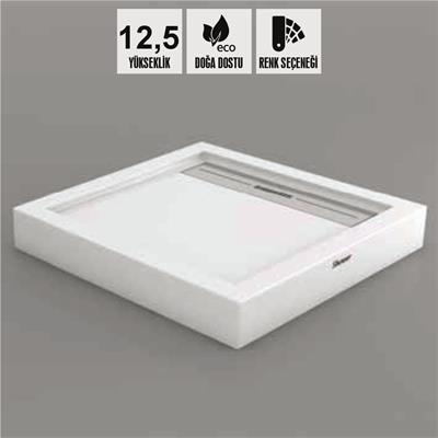 SHOWER Drop Kare Dus Teknesi H=12,5 cm, Monoblok
