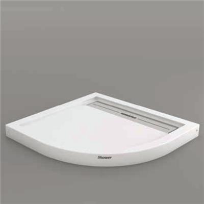 SHOWER Drop Oval Dus Teknesi H=8 cm, Monoblok