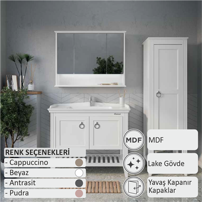 SHOWER FLORYA Banyo Dolabı 80 Cm