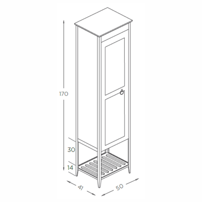 SHOWER FLORYA Boy Dolabı