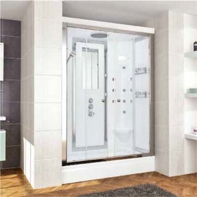 SHOWER FRESH Dikdörtgen Tekne Üzeri İki Duvar Arası Kompakt Sistem