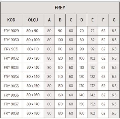 SHOWER Frey Dikdörtgen Slimblok Duş Teknesi, Monoblok