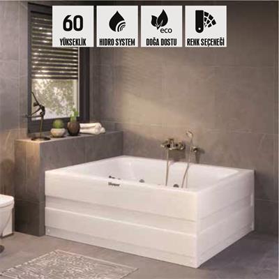 SHOWER FUN Dikdörtgen Küvet