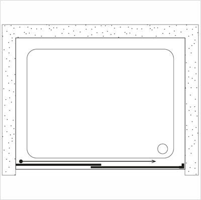 SHOWER GALAXY İki Duvar Arası 1 Sabit 1 Çalışır Lüks Kabin