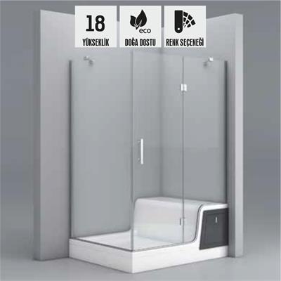 SHOWER GAYA Çekmeceli Dikdörtgen Panelli Duş Teknesi