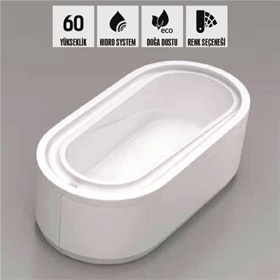 SHOWER GRAND Elips Taşmalı Özel Küvet