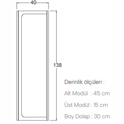 SHOWER HİTİT Boy Dolabı 