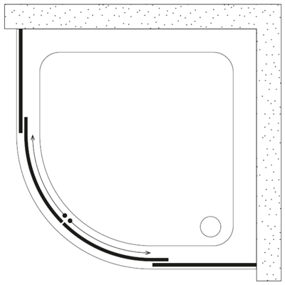 SHOWER ICON 2 Sabit 2 Çalışır Oval Tekne Üzeri Kabin