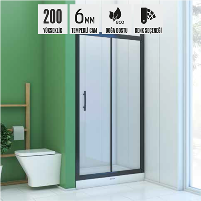 SHOWER ICON İki Duvar Arası 1 Sabit 1 Çalışır Tekne Üzeri Kabin
