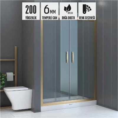 SHOWER ICON İki Duvar Arası 2 Sabit 2 Çalışır Tekne Üzeri Kabin