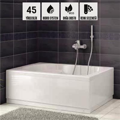 SHOWER ILENA Dikdörtgen Mini Oturmalı Küvet