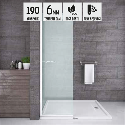 SHOWER JOY 1 Sabit Tekne Üzeri Yarım Kanat Kabin