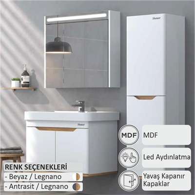 SHOWER LENON Banyo Dolabı 80 Cm (Boy Dolabı Dahil Değildir.)