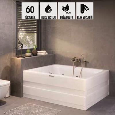 SHOWER LEO Dikdörtgen Küvet