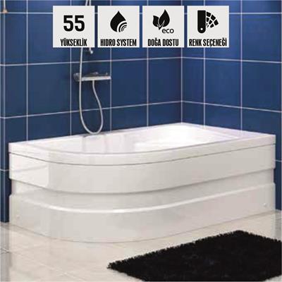 SHOWER LIMA Asimetrik Oturmalı Küvet
