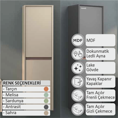 SHOWER LINE Boy Dolabı 