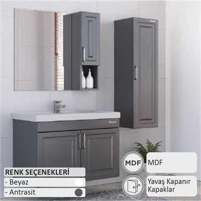 SHOWER LOREN Banyo Dolabı 60 Cm (Boy Dolabı Dahil Değildir.)