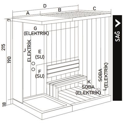 SHOWER Lucıanna Sauna + Kompakt Sistem