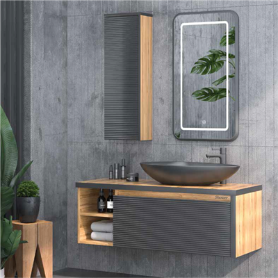 SHOWER LUNA Banyo Dolabı 120 Cm (Boy Dolabı Dahil Değildir.)