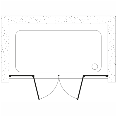 SHOWER MAXI 2 Sabit 2 Açılır Kabin