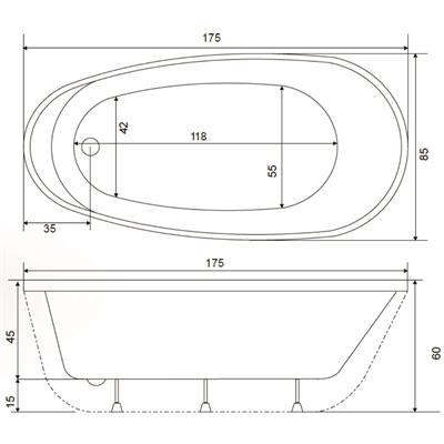 SHOWER MAYA Bağımsız Küvet