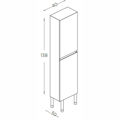 SHOWER MELİS Boy Dolabı