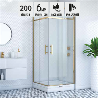 SHOWER MERKÜR 2 Sabit 2 Çalışır Köse Giırişli Tekne Üzeri Dikdörtgen Kabin