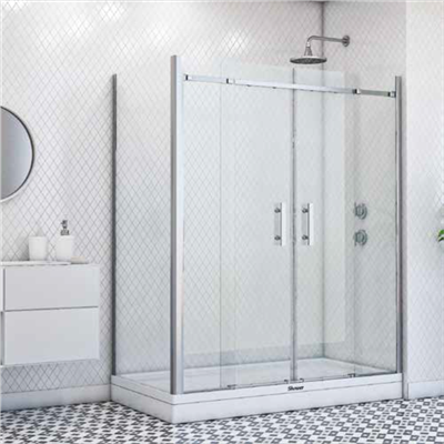 SHOWER MERKÜR 2 Sabit 2 Çalışır Yan Panelli Kabin
