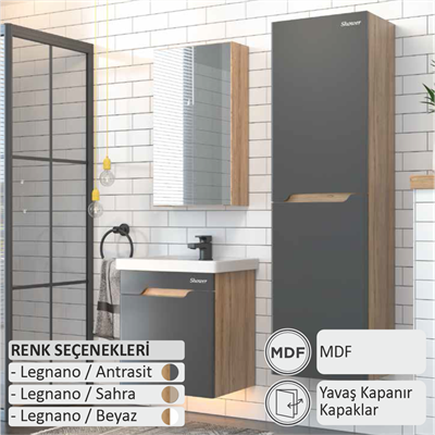 SHOWER MILANO Banyo Dolabı 65 Cm (Boy Dolabı Dahil Değildir.)
