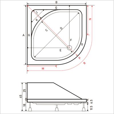 SHOWER Milet Oval Oturmalı Duş Teknesi, Panelli