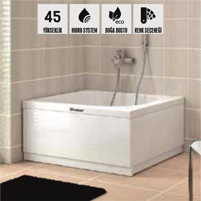 SHOWER MİNA Kare Oturmalı Mini Küvet