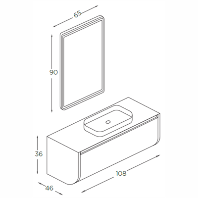 SHOWER MONTANA Banyo Dolabı 108 Cm