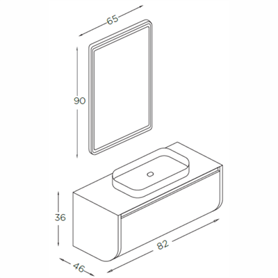 SHOWER MONTANA Banyo Dolabı 82 Cm